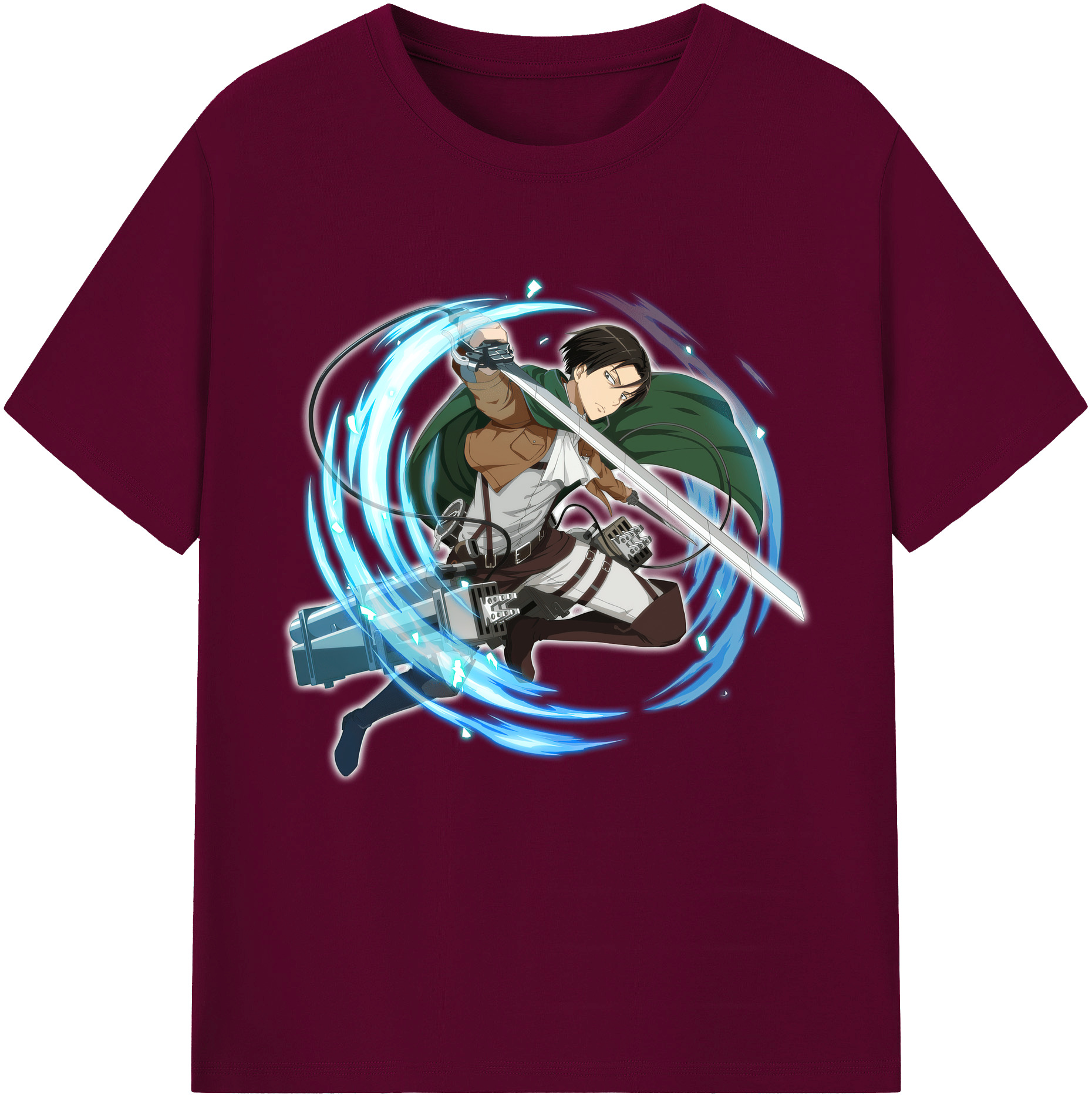 （画像用） 進撃の巨人 リヴァイ·アッカーマン Attack on Titan Levi Ackerman レディースカジュアルプリントTシャツ（綿100％）